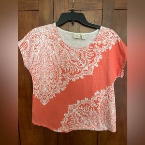 Chicos Pastel Orange Top